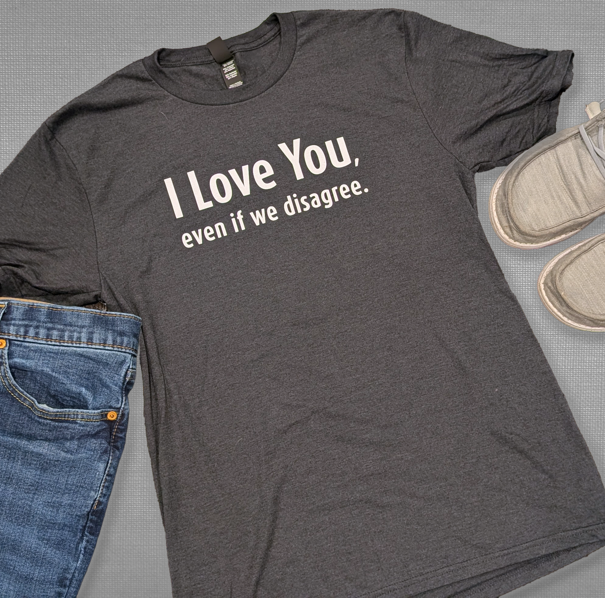 I Love You, even if we disagree - Black Frost Short-Sleeve